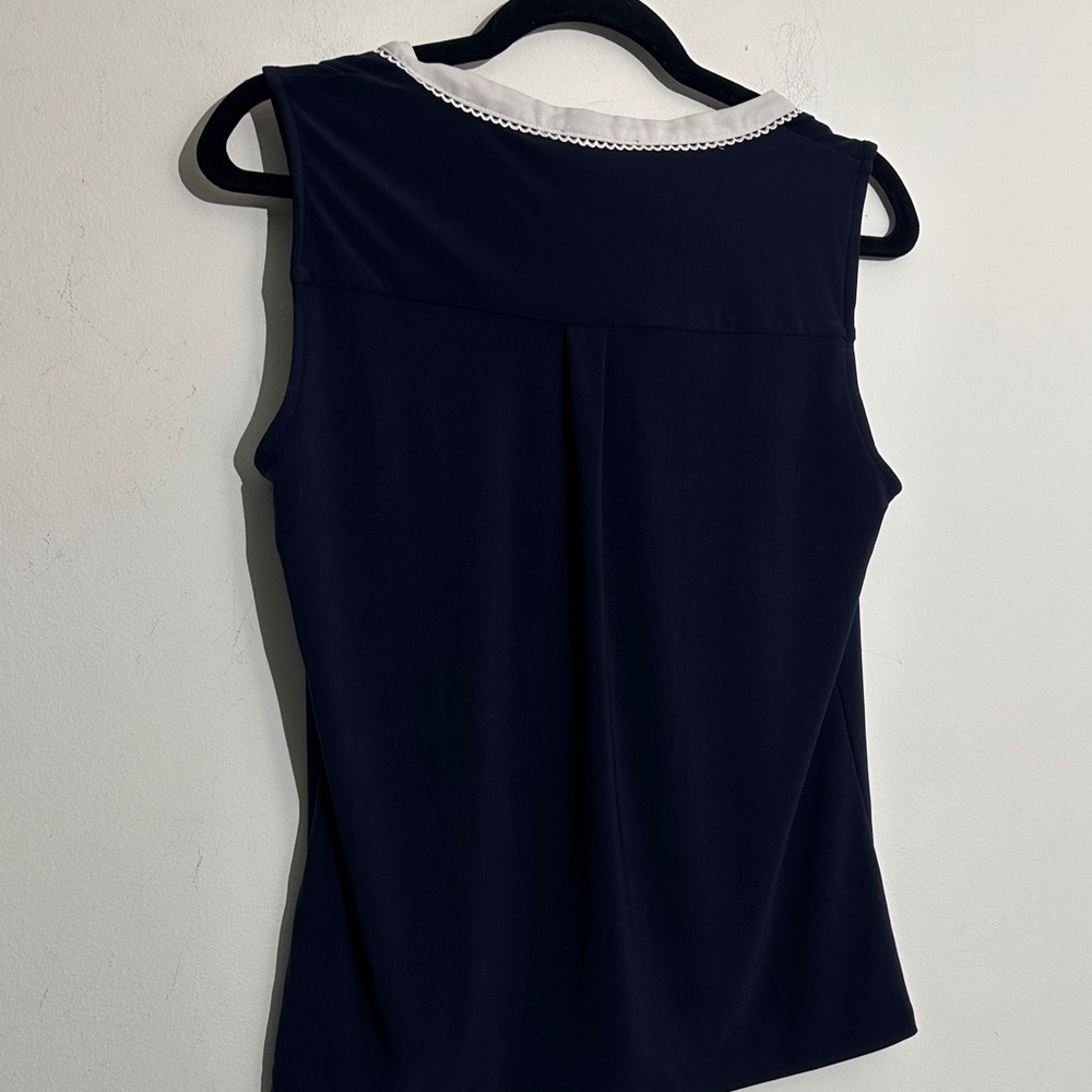 Tommy Hilfiger Dark Blue Tank Top with Light Trim - Picture 5 of 5